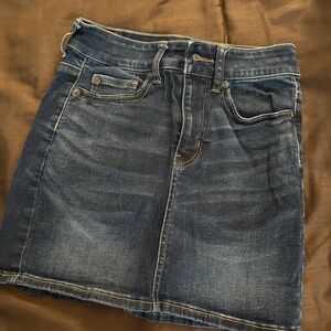 American Eagle Outfitters Dark Blue Denim Skirt